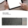 Wireless Folding Keyboard Touchpad USB Charge BT3.0 Auto Sleep Slim