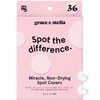 grace & stella Award Winning Pimple Patches For Face (Round, 36 Count) - Hydrocolloid Acne Patches for Face - Dermatologist Tested, Vegan, Cruelty-Free Zit Patches for Face, Blemish Patches, Stickers
