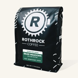 Rothrock Coffee - Bear Meadows - Dark Roast - Whole Bean Coffee - Rich and Inviting - Pear Brown Sugar and Cocoa Notes 5lb bag