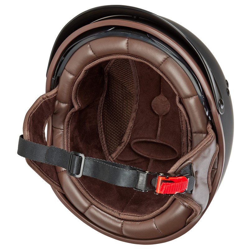Rapido Half Helmet Motorcycle Open Face Sun Visor Quick Release