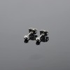 Titanium Ball Stud Earrings for Women Men Girls 3 mm
