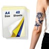 40 Sheets Tattoo Transfer Paper, A4, Crisp Transfer Thermal Stencil