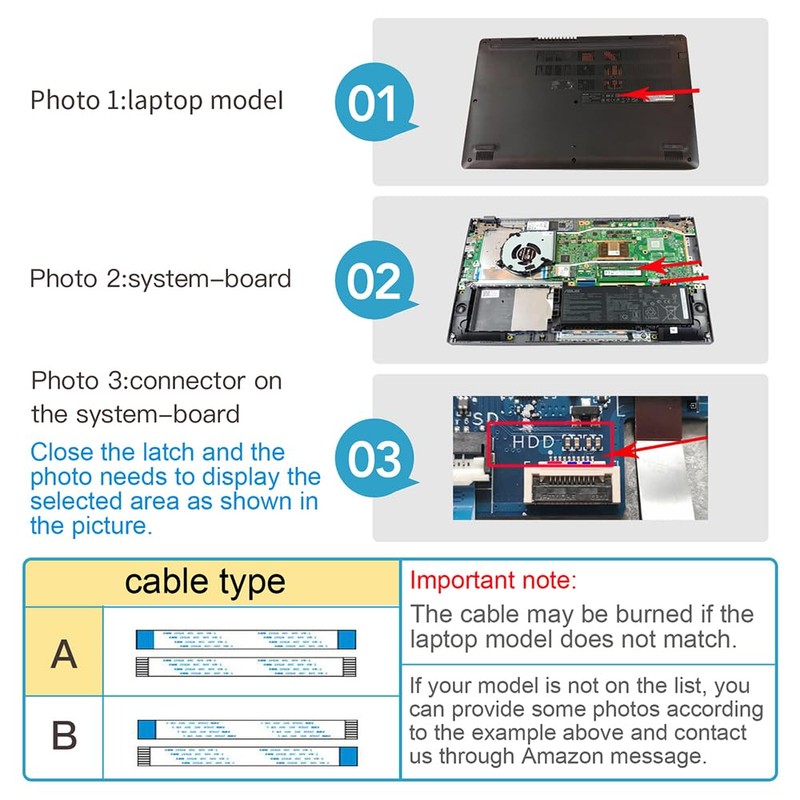 JUTOSHUR - Conector de cable de disco duro HDD/SSD de