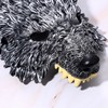 Cupimatch Steampunk 3D Werewolf Mask: Half-Face Animal Masquerade Mask for