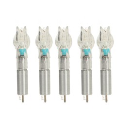 5PCS LED Lighted Nocks Plastic Shell Easy Installation for 6.2mm 0.24in Inside Diameter Arrow Archery with Battery Blue