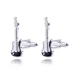 Guitar Gifts for Women Men Guitar Cufflinks for Husband Daughter Birthday Gift for Guitarists Gifts for Women Men Music Cuff Links for Music Lovers Gift for Granddaughter Grandson Music Fan
