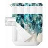 Peacock Feathers No Hook Shower Curtain with Snap in Liner