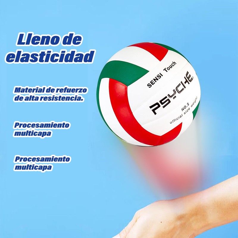 EWIEIAA balón de Voleibol， Pelota Voleibol Suave Interior y Exterior，Material
