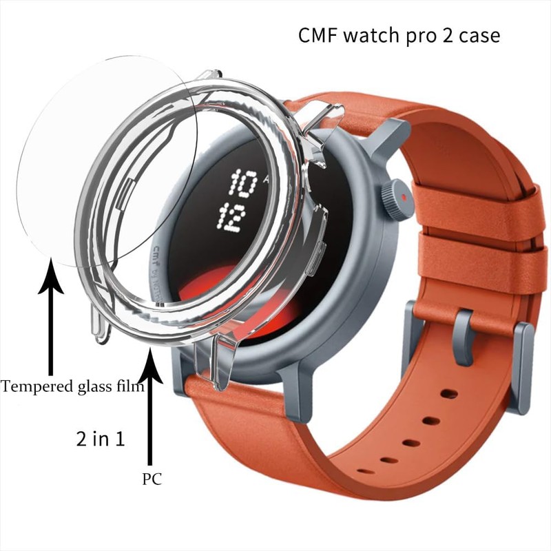 GMUJIAO [Pack of 2 Compatible with CMF Watch Pro 2