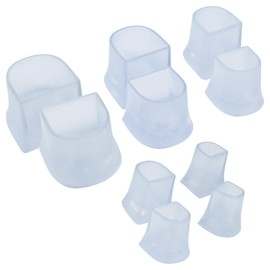 Zorfeter 10 Pairs Heel Caps, Transparent High Heel Stoppers 5 Sizes(XXS,XS,S,M,L), Non-Slip Heel Protectors for Walking on Flatland and Uneven Road/Weddings