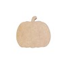 Unfinished Simple Pumpkin Wood Craft Shape – Paintable Fall Cutout