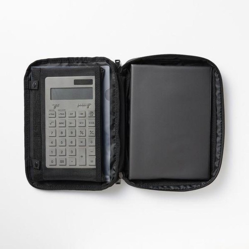 Muji NDD93A1S Notebook Cover with Removable Pen Case Black for