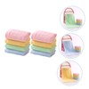 Baluue 8Pcs Soft Absorbent Face Towels for Gentle Washcloths Yellow