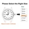 WOCCI Watch Band, 0.6 inches (16 mm), 0.7 inches (18