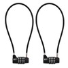 NBYT Cable Locks with Combination Gate Locks for Metal Fence