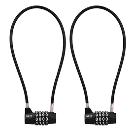 NBYT Cable Locks with Combination Gate Locks for Metal Fence for Shed Locks for Gates Outdoor Fence Metal Gate Lock Long Combination Lock Cabinet Lock Refrigerator Lock Dumpster Lock Cabinet Padlock.