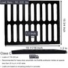 MASSLUNT Cast Iron Drain Grate 20x16 in, C-Class 56200 lbs