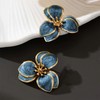 Gold Flower Earrings for Women