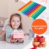 7.8in Big Size P0pp Math Toys , Rainbow Square Fidget
