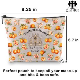 Zuo Bao Mallorca Cosmetic Bag Palma De Mallorca Mallorca Trip Gift Mallorca Souvenir Mallorca Lovers Gift Mallorca Girls Travel (PALMA DE)