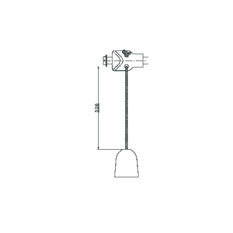 INTRA-TEC Garage Door Handle 9 x 60 mm Aluminium F1