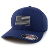 Armycrew USA American Flag Embroidered Flexfit Cap Fits Up to