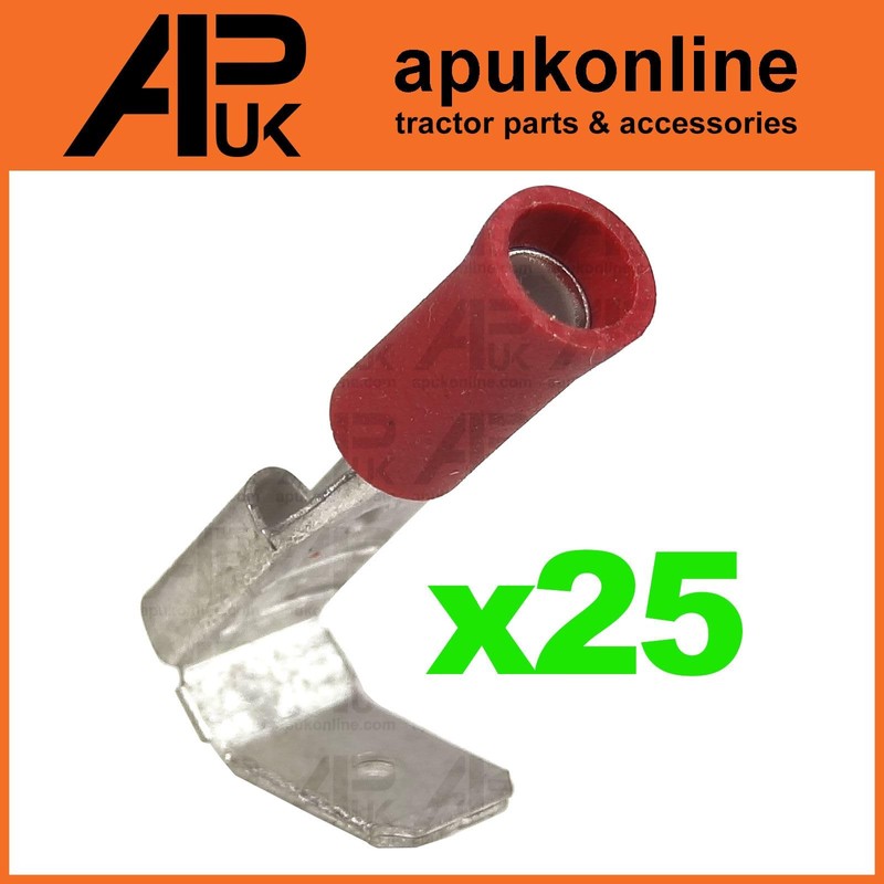 APUK 25 Piggy Back Red 6.3mm Spade Terminals Replacement for