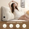 PITCTCHIC Headboard Pillow King, Triangular Pillow Headboard Bed Wedge Pillows