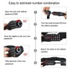 Bike Anti theft Security Bicycle Steel Chain Cipher Lock 5-digit