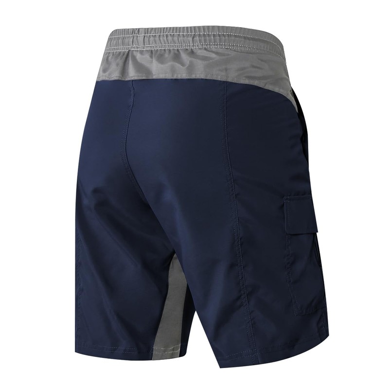 EZRUN Men's 3D Padded Mountain Bike Shorts Lightweight MTB Cycling