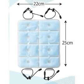 Global Japan Cool Carry Backpack Back Cooling School Bag Cooling Cooling Cooling Sheet Heatstroke Prevention Kids Adult Summer Heat Protection Boys Girls Men Blue