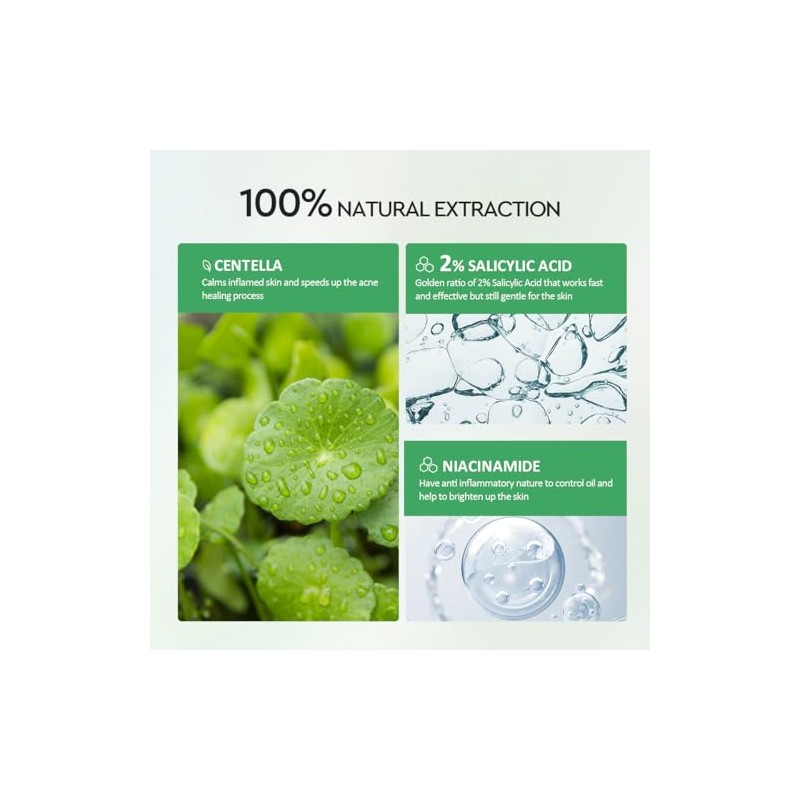 srum clarificante facial con Centella, Salicylic Acid y Niacinamide para