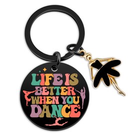 Dancer Gifts Dance Recital Gifts For Girls Cute Dance Keychain Ballet Gift For Dancers Dances Teacher Appreciation Gift Ideas Ballet Dancer Stuff Accessories Ballerina Present Stocking Stuffers