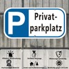 Private Parking Sign Aluminium 30 x 15 cm Private Parking