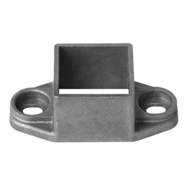 OTTFF 20 Pack 1-1/4" x 1-1/4" Square Post Flange Base, Aluminum Deck Fence Wall Mount Rail End Bracket