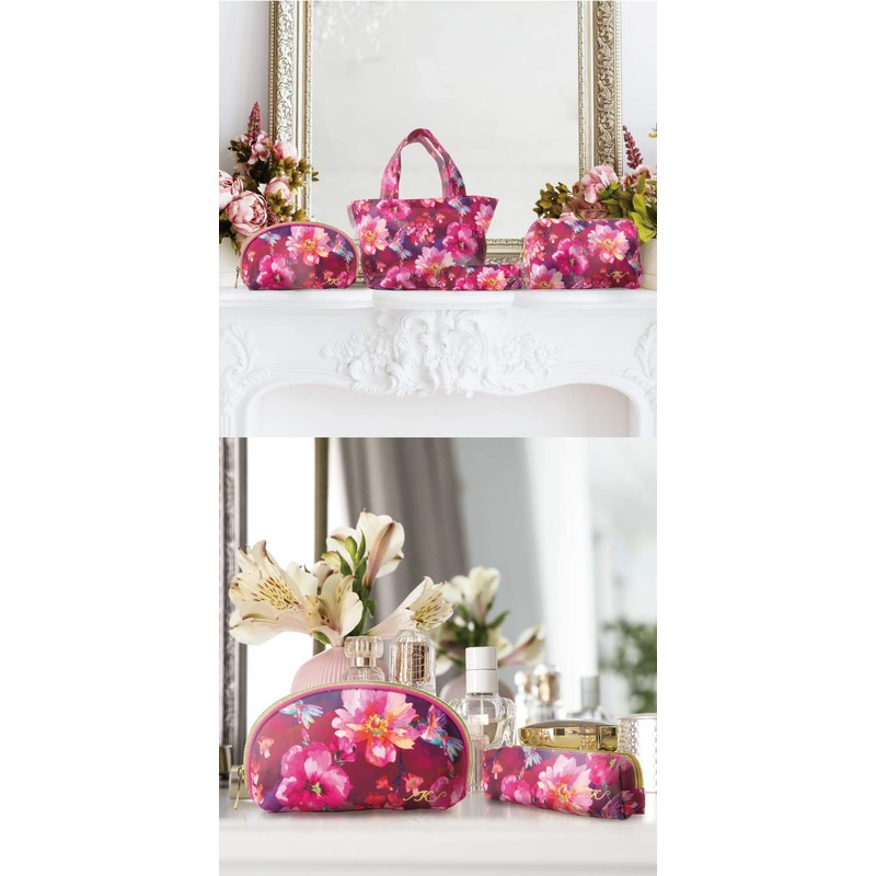 Floral Series Makeup Pouch, Pouch, Cosmetic Pouch, Tissue Case, Pink,