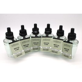 Generic White Tea & Sage, Bath and Body, Wallflowers Fragrance Refill, 0.8 fl oz, 6 Pack, Light Green