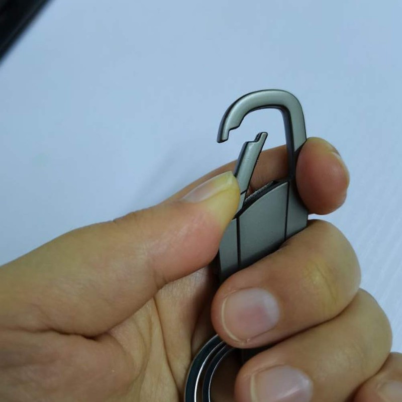 Key Chain, Simple, Car Keychain, Double Ring, Metal, Keyring, Men's,