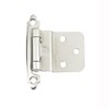60 PCS Inset Hinges, 3/8" Silver Metal Cabinet Door Hinges,
