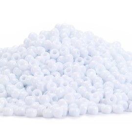 3000+ pcs Pony Beads, Multi-Colored Bracelet Beads, Beads for Hair Braids, Beads for Crafts, Plastic Beads, Hair Beads for Braids (Large Pack, White)…