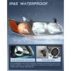 Nilight Headlight Assembly Compatible with 2000 2001 Toyota Camry Replacement
