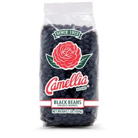 Camellia Brand Dried Black Beans, 1 Pound (Pack of 6)