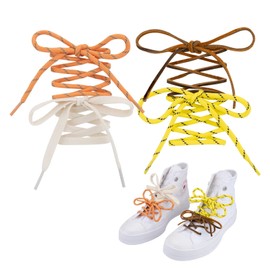 Lilybekind Colored Shoe Laces Multi Style Replacement Shoelaces for Boots Sneakers Cool Design Shoe Strings (Style R)