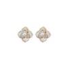 Pearl Stud Earrings for Women, Trendy Dainty Rhinestone Pearl Cluster