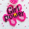 Perler Bead Bag, Light Pink