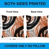EZVING Orange 16x16 Pillow Covers Set of 2 Abstract Stripes