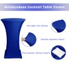 HolidayIdeas Cocktail Table Covers, 2 Pack - Fitted Stretch Spandex