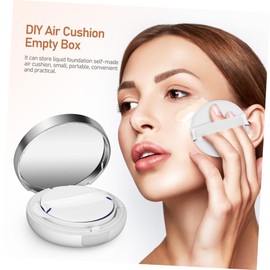 SAFIGLE 2pcs Portable Loose Powder Boxes Refillable Makeup Powder Containers for Women and Teen Travel Cosmetic Puff Holder Compact Case