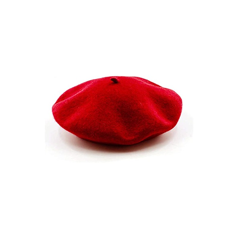 Womens Beret French Classic Beanie Hat Wool Beret Solid Color