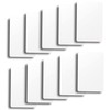 Brybelly Lot of 10 Bridge Size Cut Cards (White)